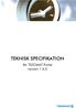 TEKNISK SPECIFIKATION. för TIDOMAT Portal version 1.6.0