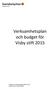 Verksamhetsplan och budget för Visby stift 2015