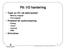 F6: I/O hantering. Typer av I/O i ett datorsystem. Protokoll för synkronisering. Drivrutiner. Memory mapped Port mapped. Polling Timed Interrupt DMA