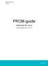 PROM-guide. Instrument för vuxna. Senast uppdaterad 2016-05-19. www.rcso.se