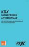 Oktober 2015 KDX MONTERINGS- ANVISNINGAR FÖR VÅTUTRYMMEN MED BYGGKERAMIK VF15 & GF15 FOLIESYSTEM