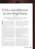 USA:s missilförsvar. är inte långt borta