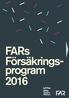 FARs Försäkringsprogram 2016