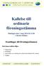 Kallelse till ordinarie föreningsstämma