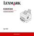 E320/E322. Installationshandbok. April 2001. www.lexmark.se