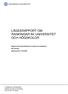 LÄGESRAPPORT OM RANKINGAR AV UNIVERSITET OCH HÖGSKOLOR