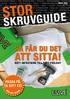 STOR SKRUVGUIDE ATT SITTA! SÅ FÅR DU DET PASSA PÅ, TA DITT EX! RÄTT INFÄSTNING TILL RÄTT PROJEKT. inkl moms