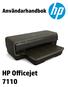 HP Officejet 7110 Wide Format. Användarhandbok