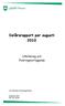 Delårsrapport per augusti 2010
