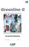 Greenline G. Användarhandledning. Artikel nr: 290423 Utgåva 4.3