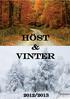 HÖST & VINTER 2012/2013