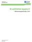 Social- och omsorgskontoret. Kvalitetsrapport. Äldreomsorgsnämnden 2014. Upprättad 2015-02-10 Dnr 14/084