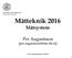 Mätteknik 2016 Mätsystem