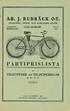 PARTIPRISLISTA. Asß. J. RUDBÄCK O=Y. VELOCIPED-, SPORT- OCH ELEKTRISK AFFÄR. VELOCIPEDER OCH VELOCIPEDDELAR M.M.,M.M. GAMLAKARLEBY RUDBÄCKS