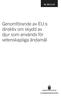 Genomförande av EU:s direktiv om skydd av djur som används för vetenskapliga ändamål