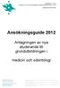 Ansökningsguide 2012