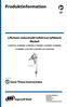 Produktinformation. Liftchain industriellt luftdrivet lyftblock Modell. Save These Instructions