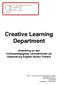 Creative Learning Department Utveckling av den kulturpedagogiska verksamheten på Gothenburg English Studio Theatre