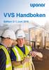 VVS Handboken. Edition 3.1 Juni 2016