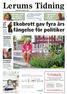 Lerums Tidning. Vi ser gärna att biblioteket blir en samlingspunkt för Sjöviksborna. HEIDI CARLSSON om den ökade tillgängligheten SIDAN 18 SIDAN 3