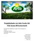 Projektarbete om Arla Foods AB: Från kossa till konsument