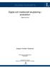 EXAMENSARBETE. Digital och traditionell skulptering i produktion. Digital ecorche. Joaquin Karlsén Gutierrez. Teknologie kandidatexamen Datorgrafik