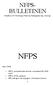NFPS- BULLETINEN. Rundbrev för Föreningen Naturlig Familjeplanering i Sverige NFPS