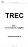 TREC PTV anvisningar för uppgifter www.trecsverige.se