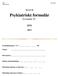 Psykiatriskt formulär Formulär 25