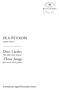 IKA PEYRON 1845 1922. Drei Lieder för röst och piano. Three Songs for voice and piano. Emenderadutgåva/Emendededition