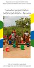 Samarbetsprojekt mellan Gotland och Kibaha i Tanzania