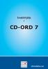 Snabbhjälp i CD-ORD 7. elevdata.se. Snabbhjälp i CD-ORD 7 1