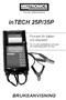 intech 25P/35P BRUKSANVISNING Provare för batteri och elsystem Innovativ batterihantering