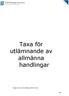 Taxa för utlämnande av allmänna handlingar. Antagen av Kommunfullmäktige 2014-03-26 61 1(6)