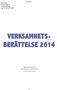 VERKSAMHETS- BERÄTTELSE 2014