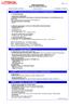 Säkerhetsdatablad Enligt 1907/2006/EG (REACH) AVSNITT 1: Namnet på ämnet/blandningen och bolaget/företaget