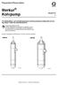 Merkur Kolvpump. Reparation/Reservdelar 3A2041E SV