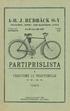 PARTIPRISLISTA A-B. J. RUDBÄCK 0-Y GAMLAKARLEBY VELOCIPED-, SPORT- OCH ELEKTRISK AFFÄR RUDBÄCK GAMLAKARLEBY 1924 ÖBTEEBOTTNINGBNS TRYCKERI.