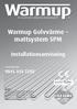 Warmup Golvvärme mattsystem SPM