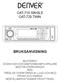 BRUKSANVISNING CAT-710 SINGLE CAT-720 TWIN BILSTEREO DVD/SVCD/VCD/CD/MP3/WMA/MP4-SPELARE MED FM-STEREORADIO RDS NEDFÄLLBAR/ AVTAGBAR FRONT PANEL