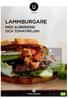 LAMMBURGARE MED AUBERGINE OCH TOMATRELISH 8 RECEPT. vecka. vår 2015