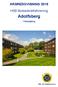 ÅRSREDOVISNING 2015. HSB Bostadsrättsförening. Adolfsberg. i Helsingborg