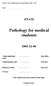 Pathology for medical students
