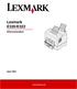 Lexmark E320/E322. Referenshandbok. April 2001. www.lexmark.com