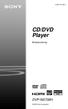3-283-151-41(1) CD/DVD Player. Bruksanvisning DVP-NS708H. 2008 Sony Corporation