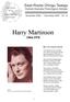 Harry Martinson 1904-1978