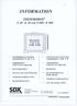 SD~ /NFORMA T/ON THERMOBO~ S 30/E 30 och S 600/E 600 S 30/E 30 och S 600/E 600 * USER INSTRUCTIONS FOR THERMOBOX@ E 600 / E 30 THERMOBOX@ E 600 / E 30