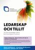LEDARSKAP OCH TILLIT