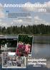 Annonsinformation. Kungsör. Köping. Arboga. Kjell Johansson, försäljningschef. *Orvesto Konsument 2011: helår