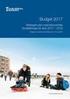 Ett tryggare Karlskrona Budget Strategiskplan med ekonomiska förutsättningar för åren